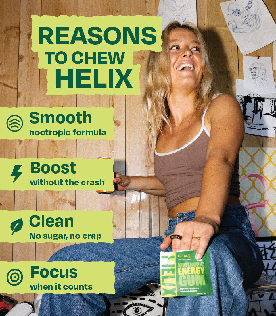 HELIX Nootropic Energy Gum - Mint