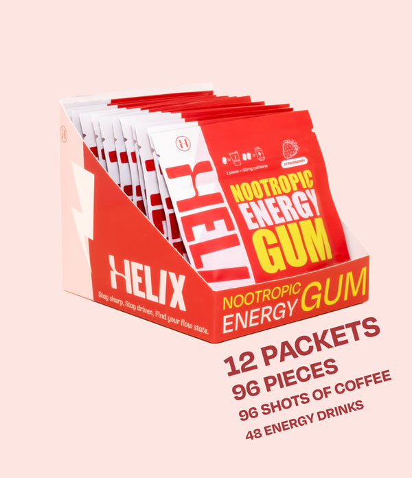 HELIX Nootropic Energy Gum - Strawberry